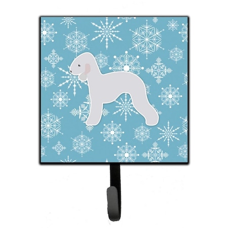 Carolines Treasures Winter Snowflake Bedlington Terrier Leash or Key Holder BB3494SH4